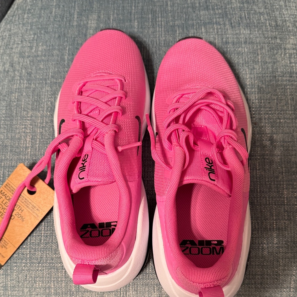 Nike Women's Pink and Black Athletic Shoes - Picture 2 of 5